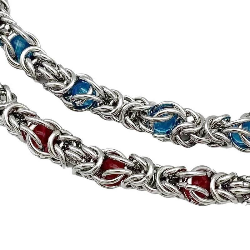 Sapphire Splice Necklace For Men by GJG Denim