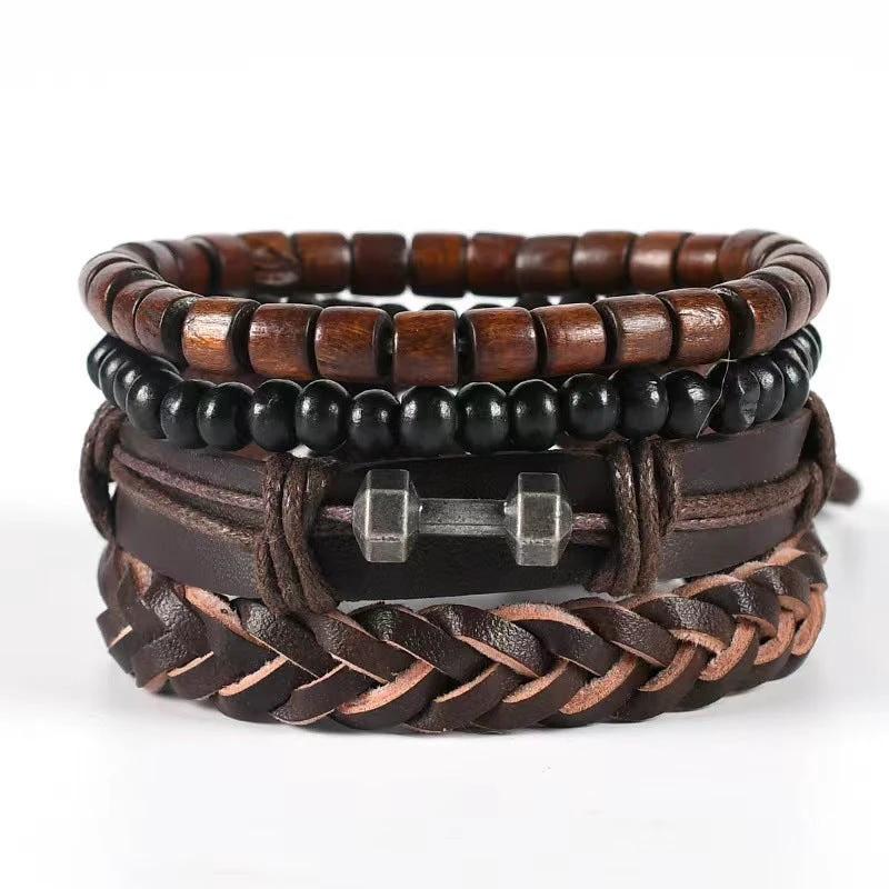 Men's Multi-layer Bracelet Set Vintage-style by GJG Denim