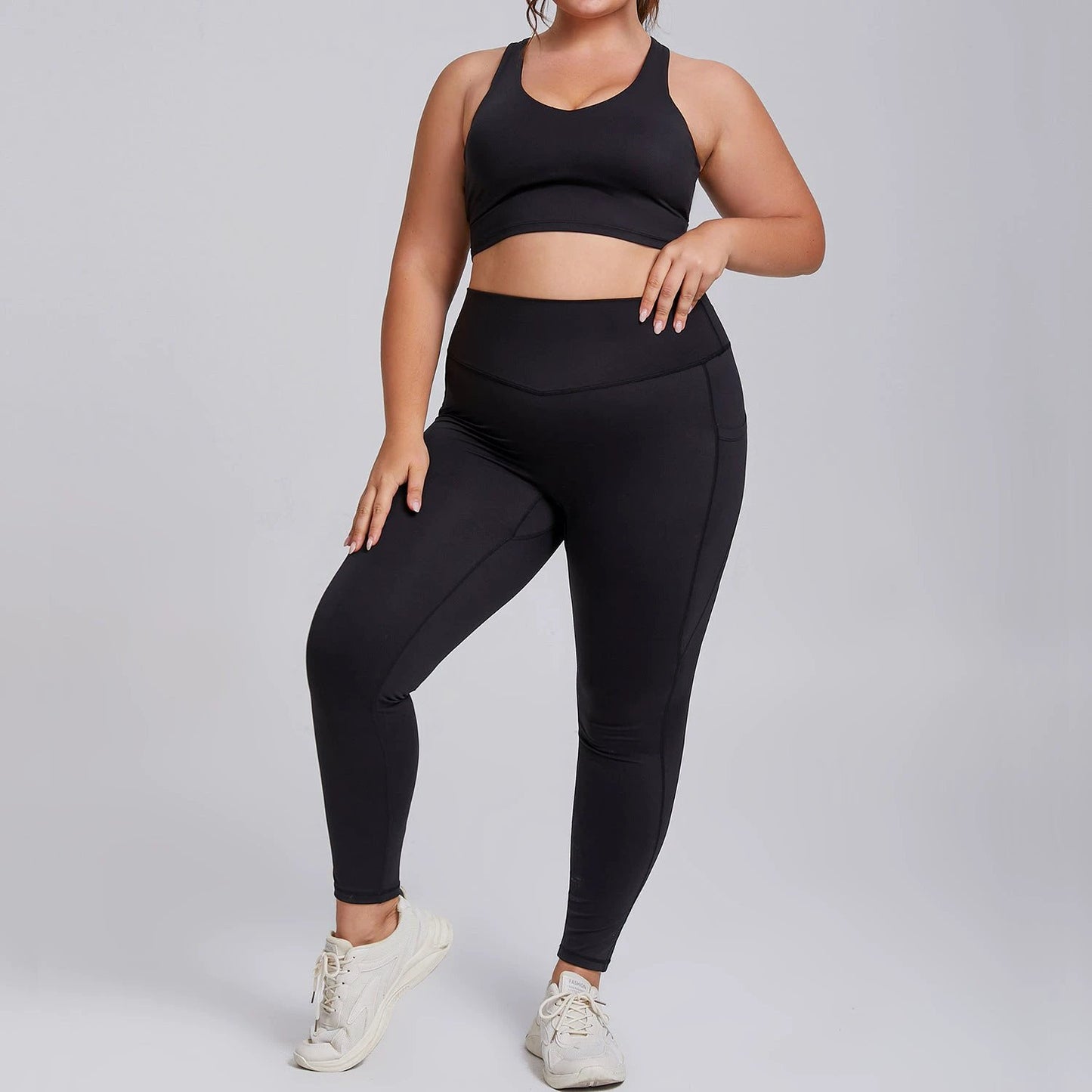 Sports Workout Clothes Women's No Embarrassment Line Tight Trousers Stretch Suit by GJG Denim