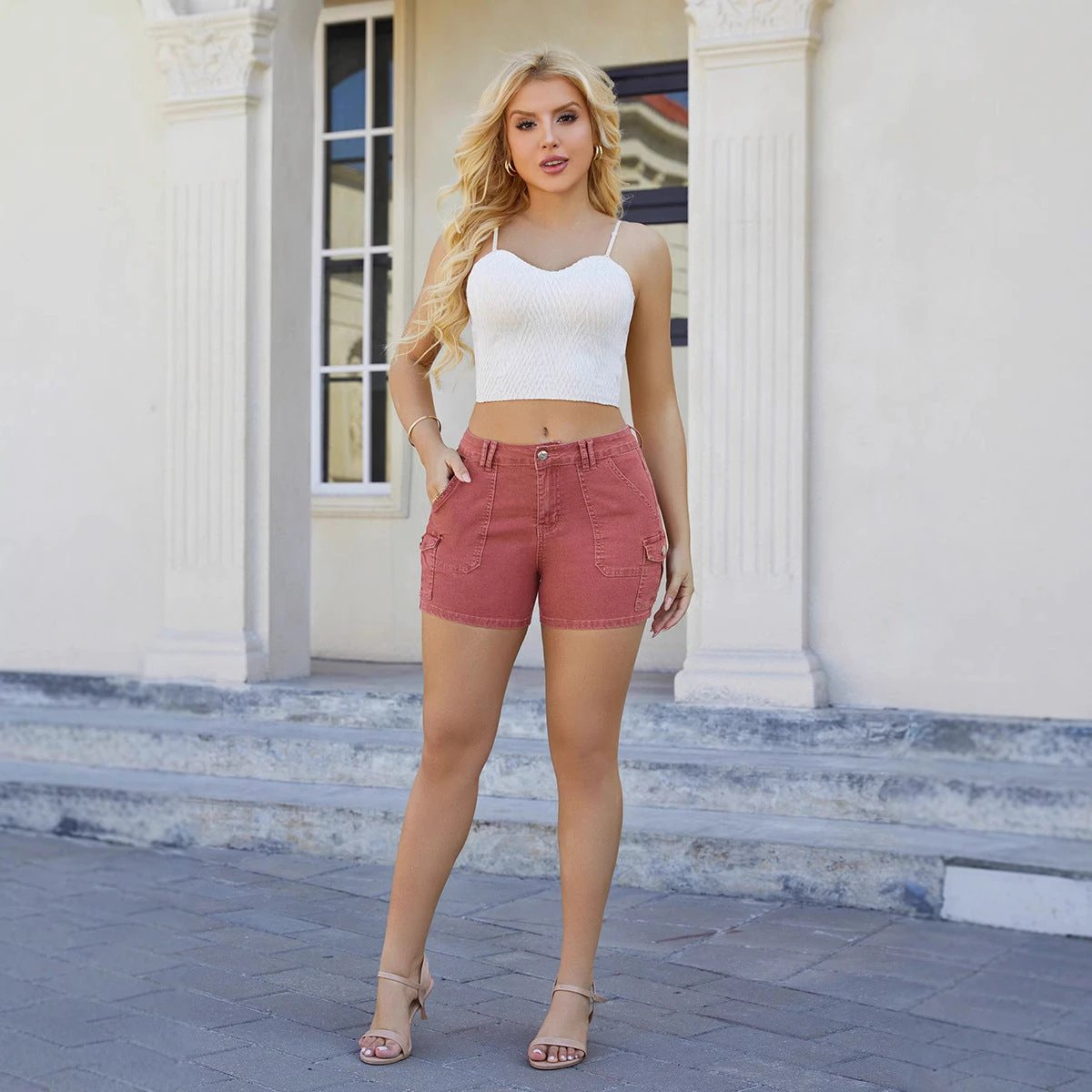 Stylish And Minimalist Womens Denim Shorts by GJG Denim