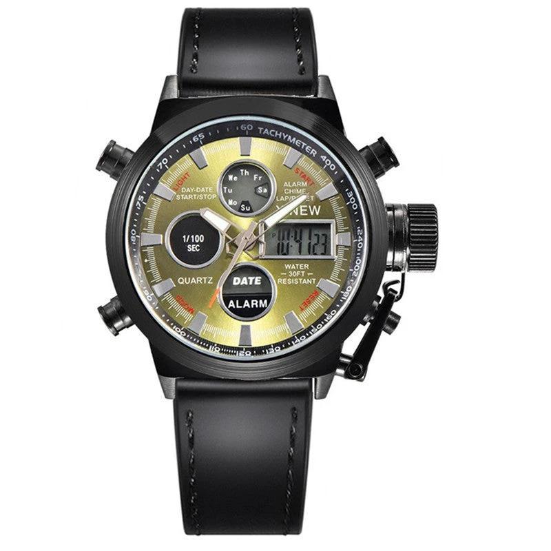Men's Fashion Belt Multi-functional Watch by GJG Denim