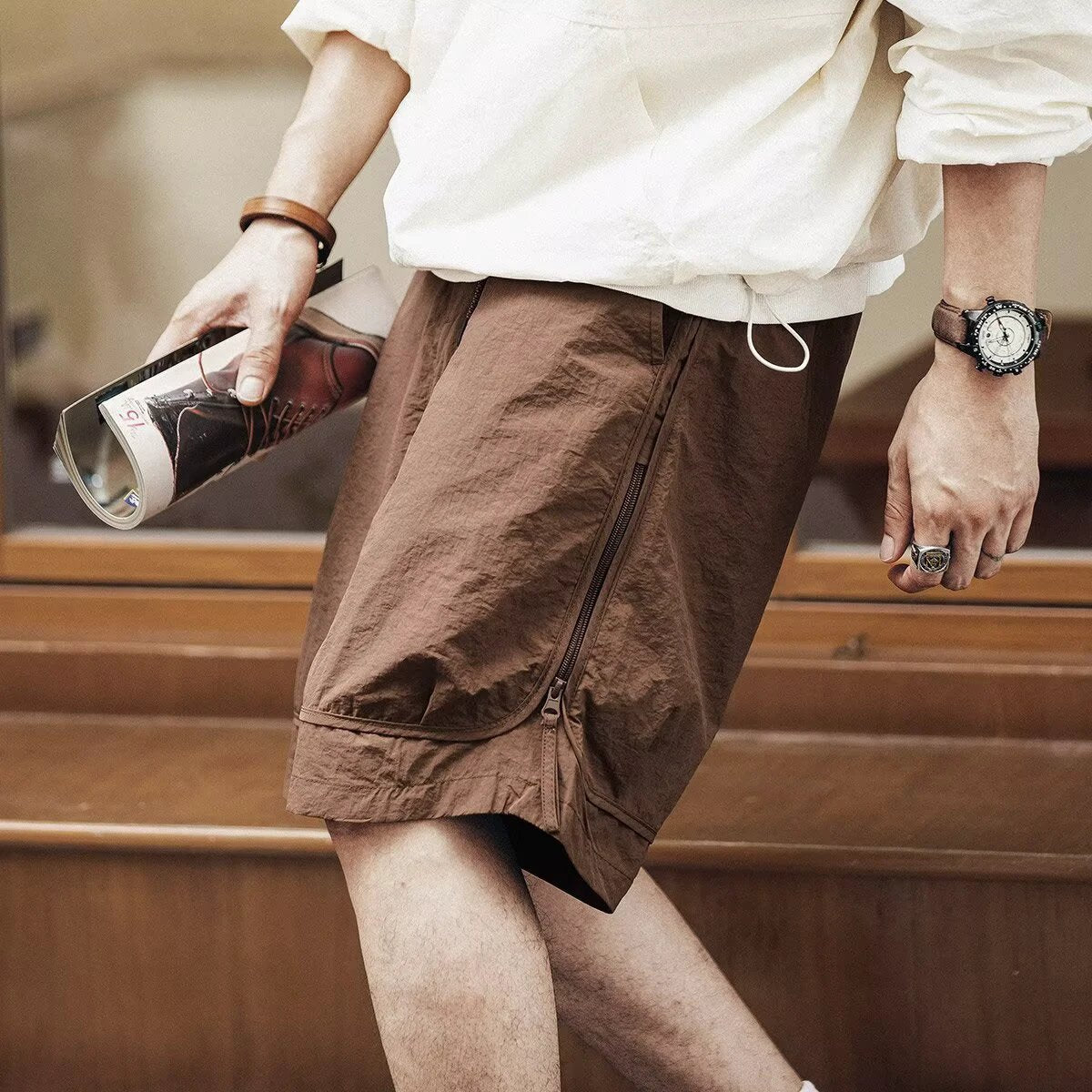 Men's Loose Breathable Casual Shorts by GJG Denim
