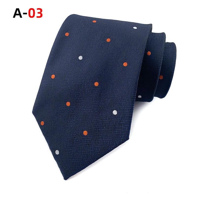 Men's Polyester Jacquard Tie by GJG Denim