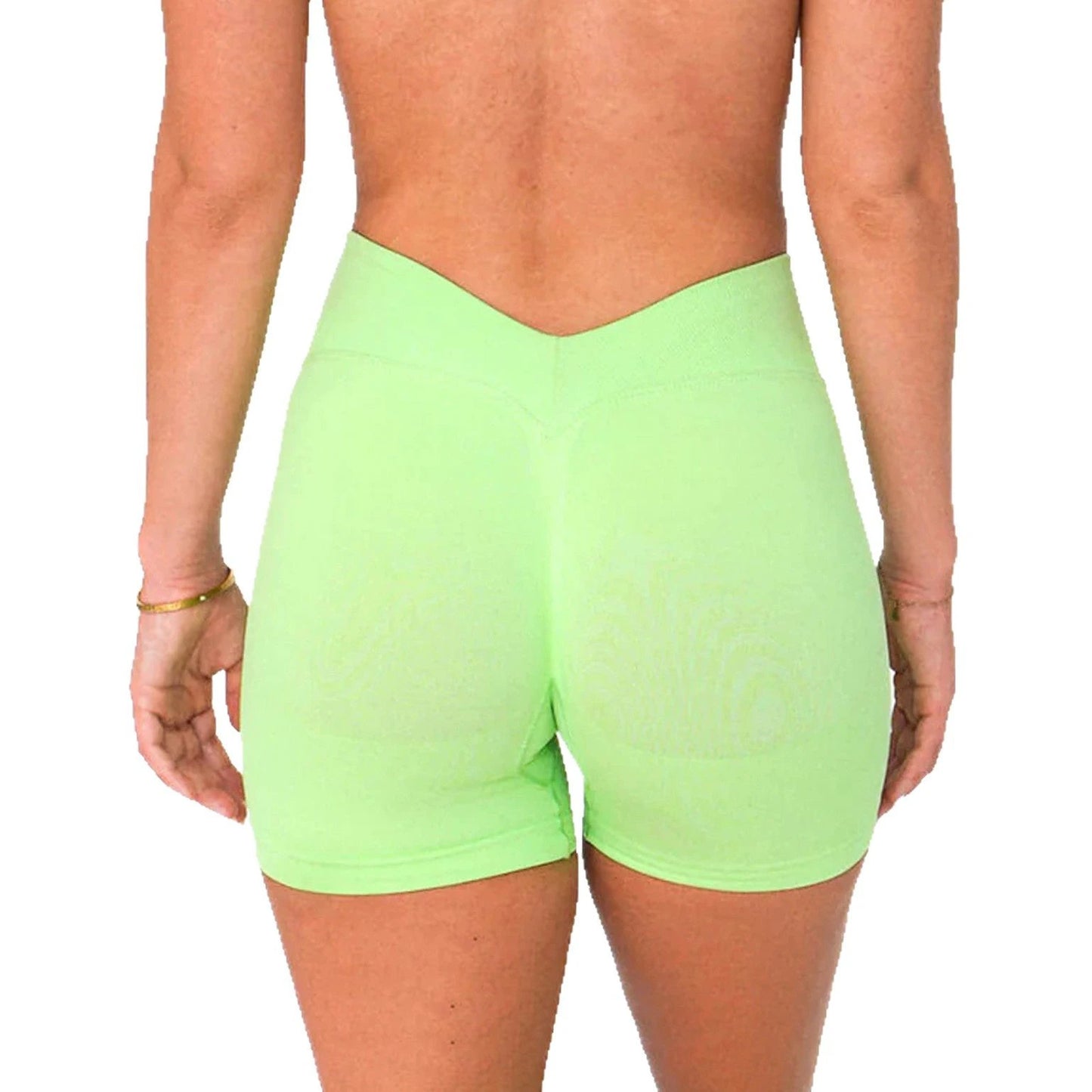 Post-V Waist Autumn Butt-Lifting Slimming Workout Shorts by GJG Denim