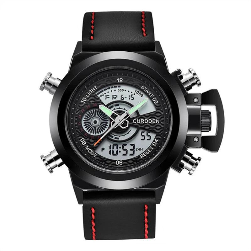 Men's Multi-functional Double Display Sports Watch by GJG Denim