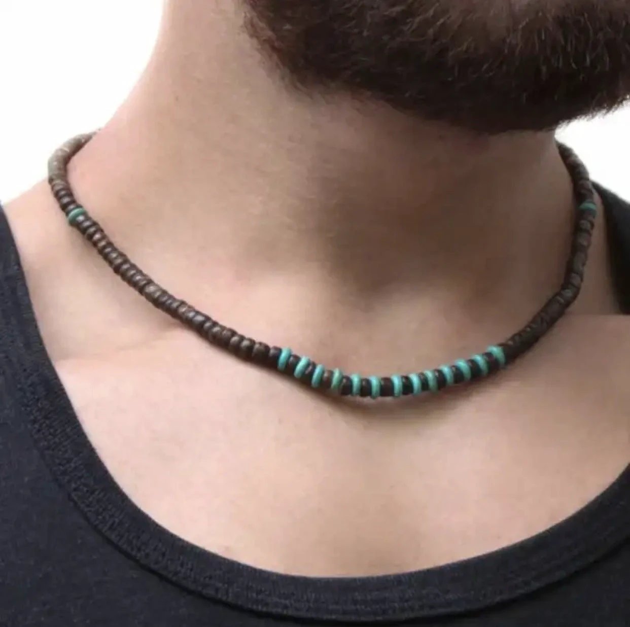Beach Bohemian Necklace For Men by GJG Denim