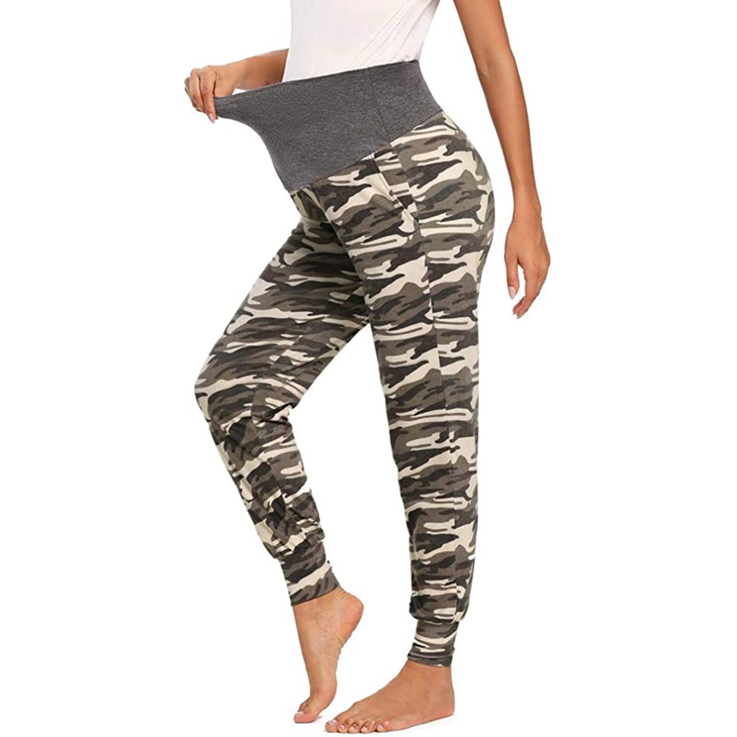 Pregnant Women Print Yoga Pants by GJG Denim