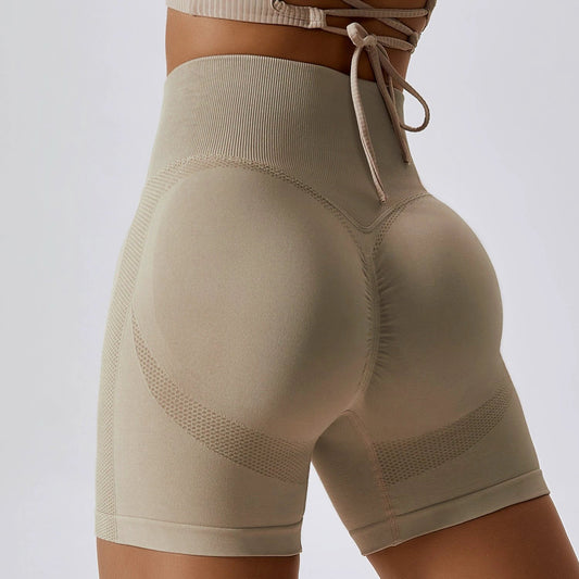 Women's Seamless Yoga Shorts In Europe And America by GJG Denim