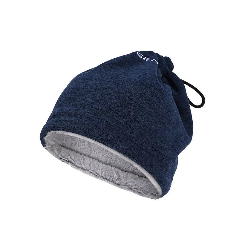 Men's Cold Proof And Warm Wind Proof Wool Hat or Neck Warmer by GJG Denim