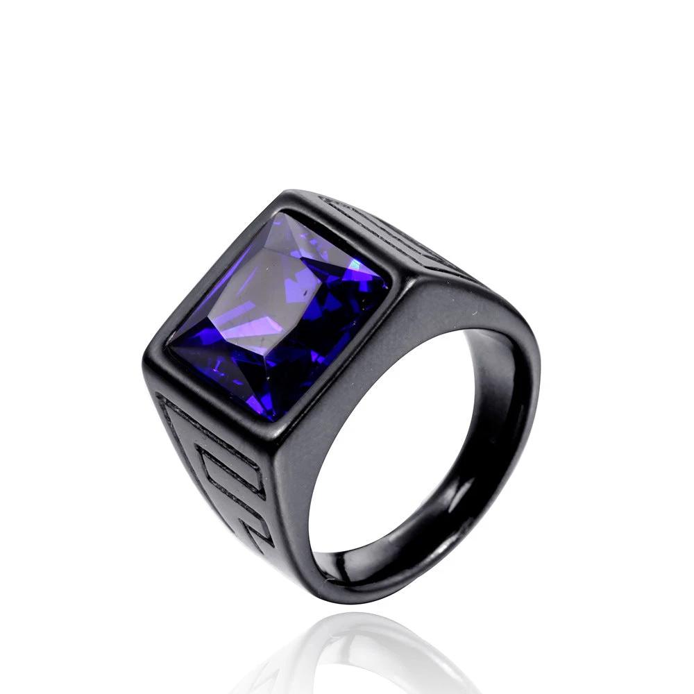 Retro Trendy Men's Stainless Steel Ring by GJG Denim