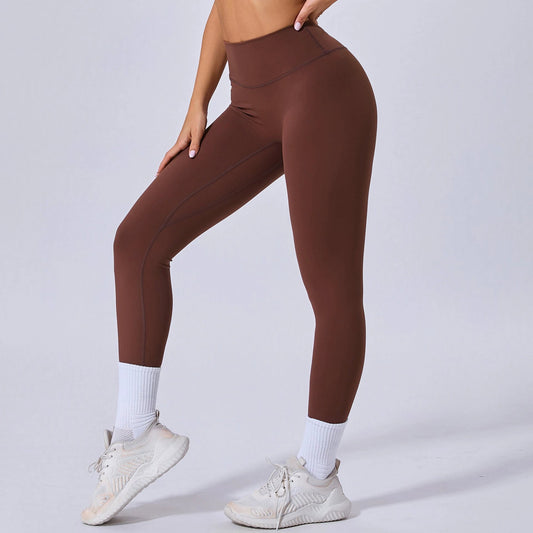 Running Nude Feel Quick-drying Fitness Pants Breathable Outer Wear Tight by GJG Denim