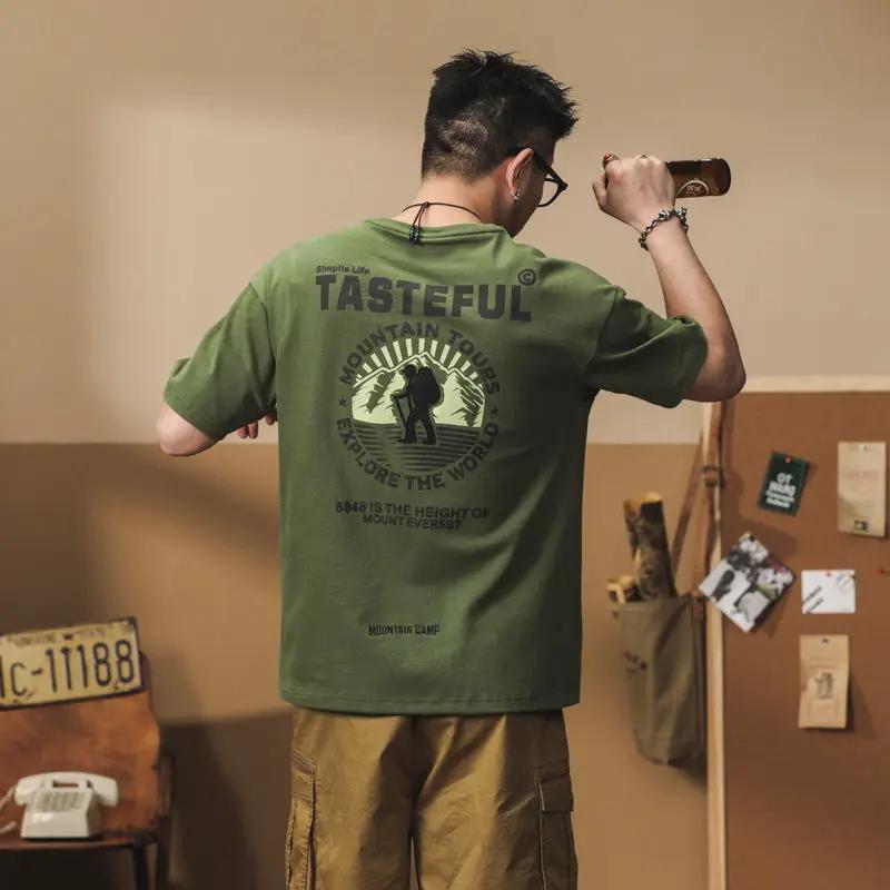 Short-sleeve Cotton Trendy T-shirt by GJG Denim