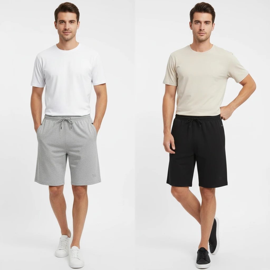 Thin Pure Cotton Casual Shorts For Men by GJG Denim