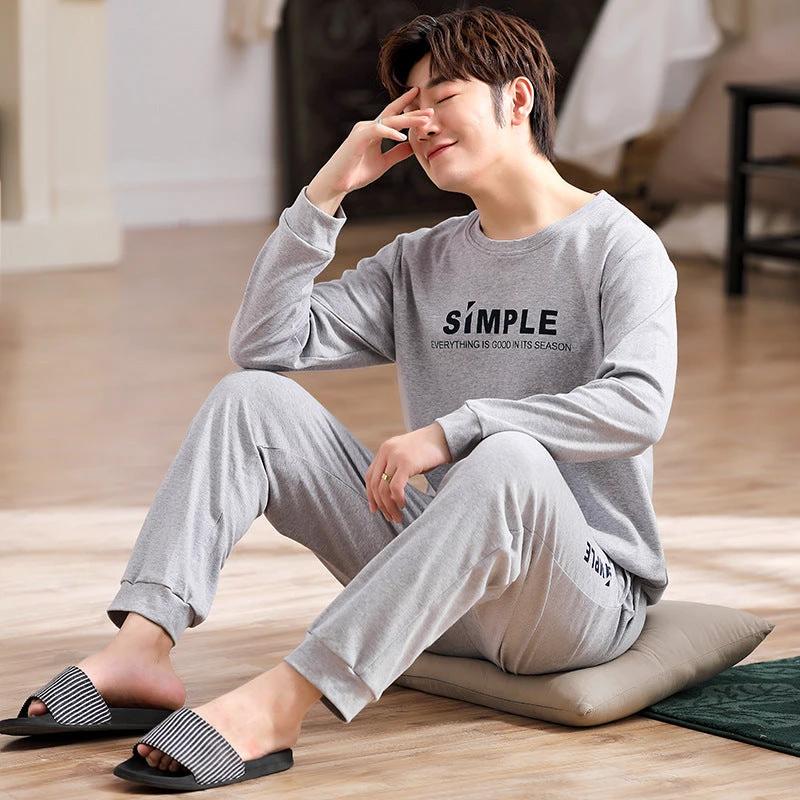 Men's Varions Print Long Sleeve Pajamas by GJG Denim