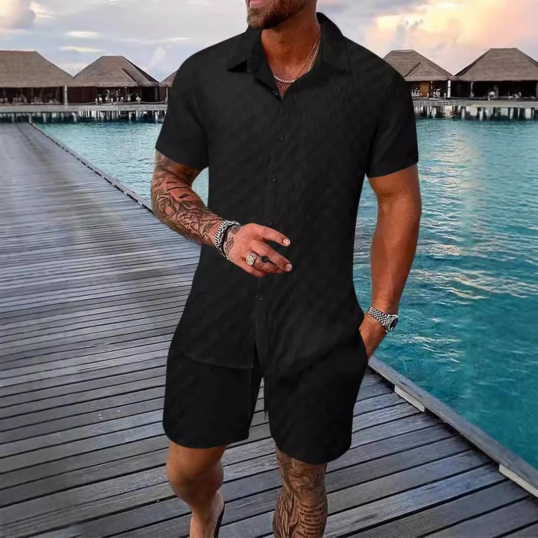 Men's Chemical Fiber Casual Suit by GJG Denim