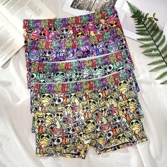 Men's Printed Skull Breathable Boxers by GJG Denim
