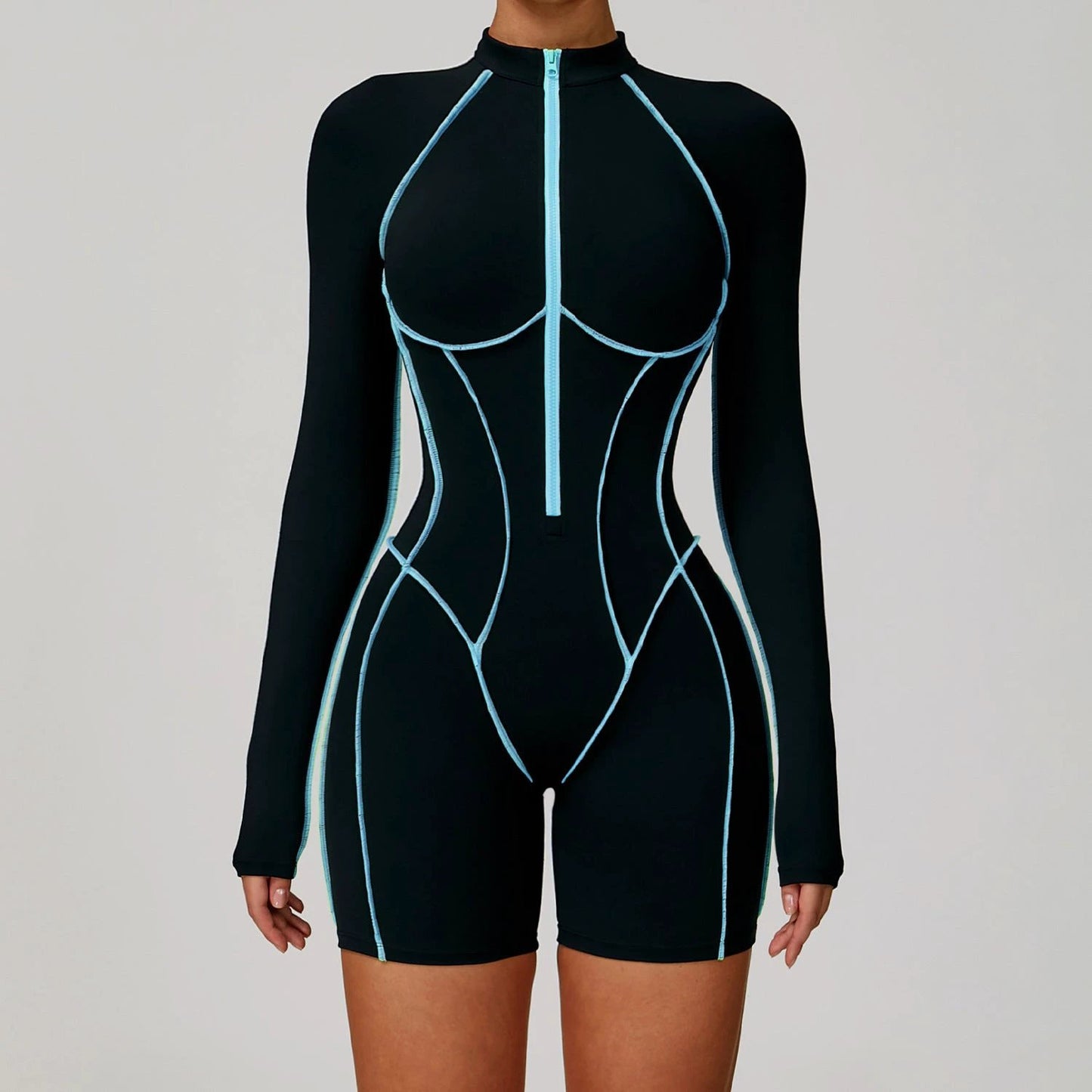 Tight Workout Clothes High-strength Sports Jumpsuit 9318 by GJG Denim
