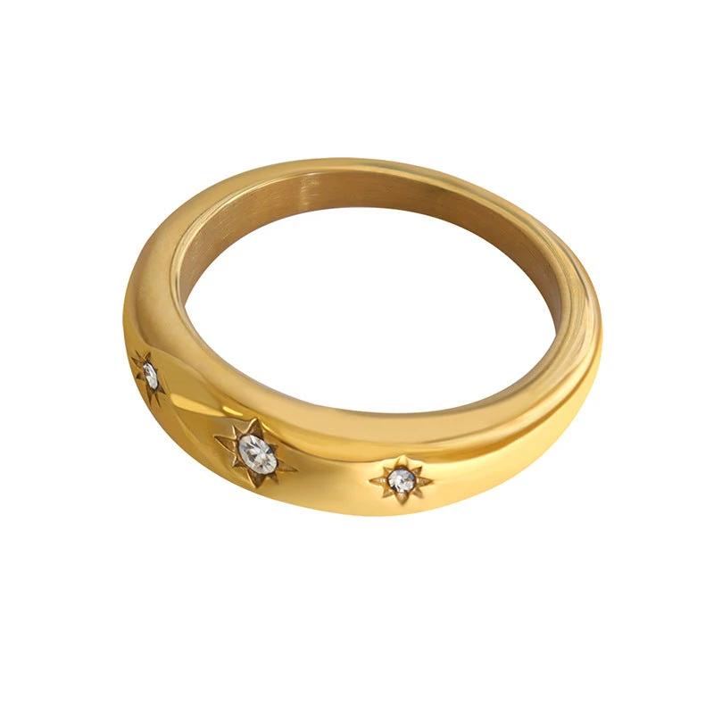 A Fashionable Minimalist Zircon-studded Ring That Wont Fade by GJG Denim