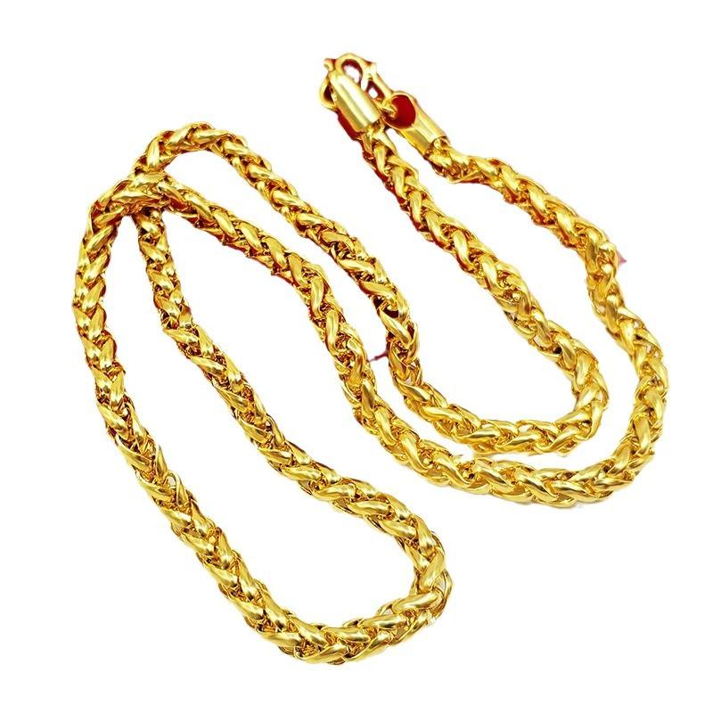 Brass Gold-plated Necklace For Men by GJG Denim