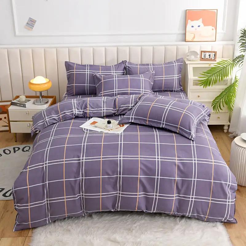 Breathable And Skin-friendly Brushed Duvet Cover And Bed Sheets by GJG Denim