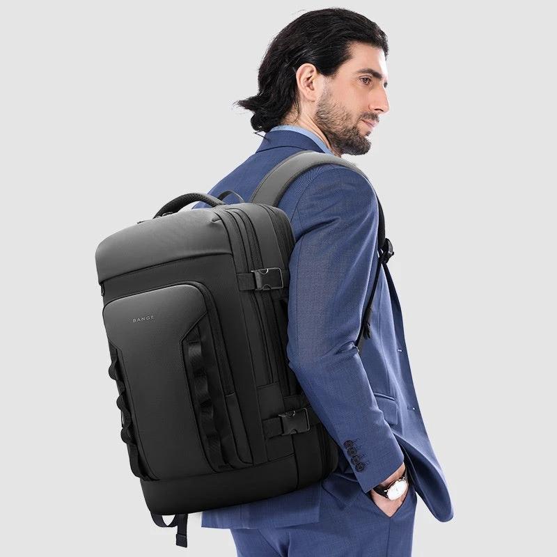 Men's Large-capacity Expandable Backpack For Travel Commuting And Carrying A Laptop by GJG Denim
