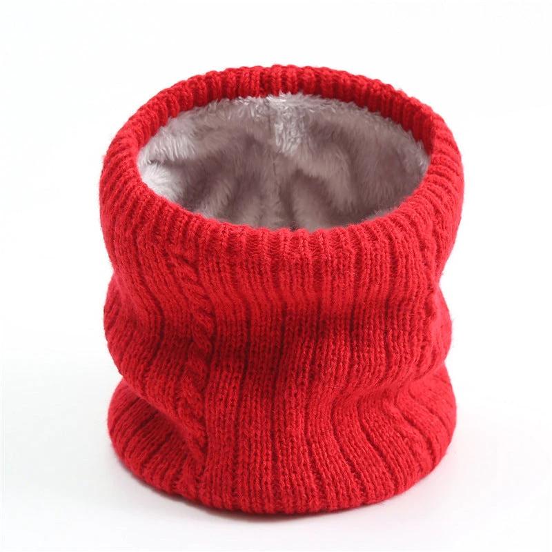 Men's Twist Wide Striped Fleece-lined Knitted Scarf by GJG Denim