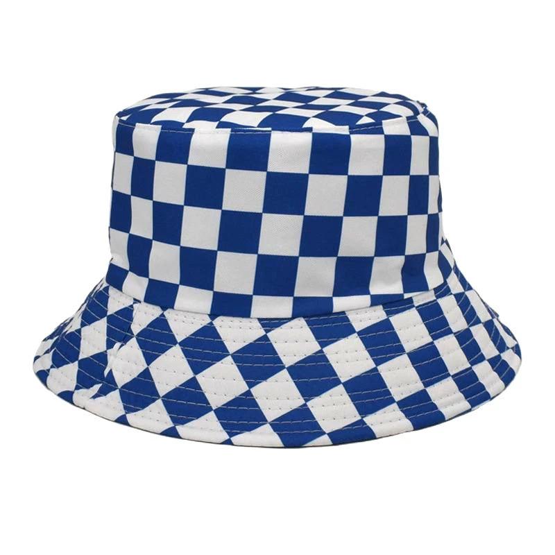 Men's Checkered Bucket Hat by GJG Denim