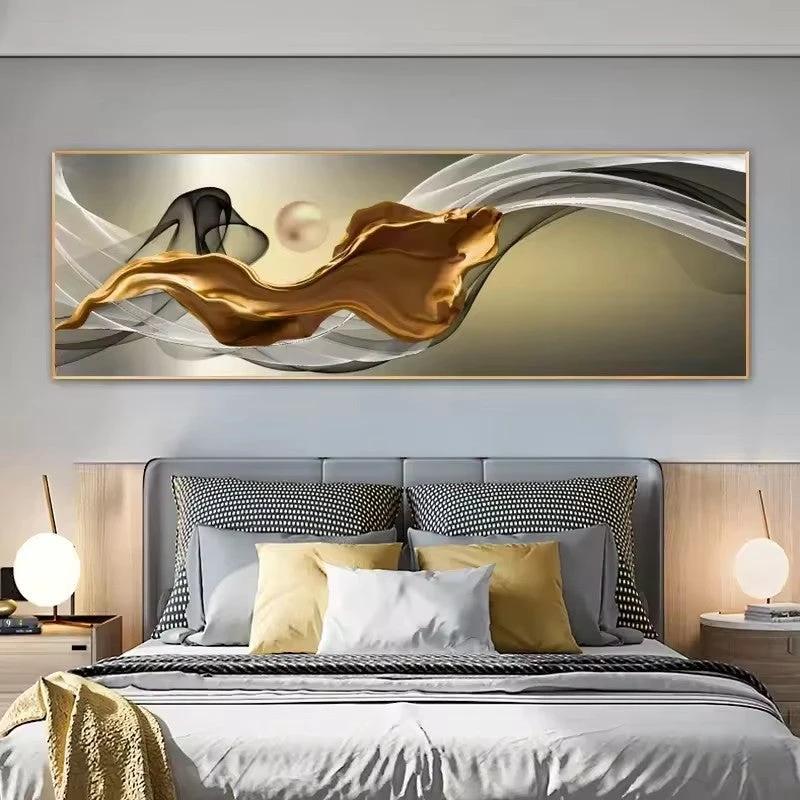 Single City Night Scene Canvas Painting by GJG Denim