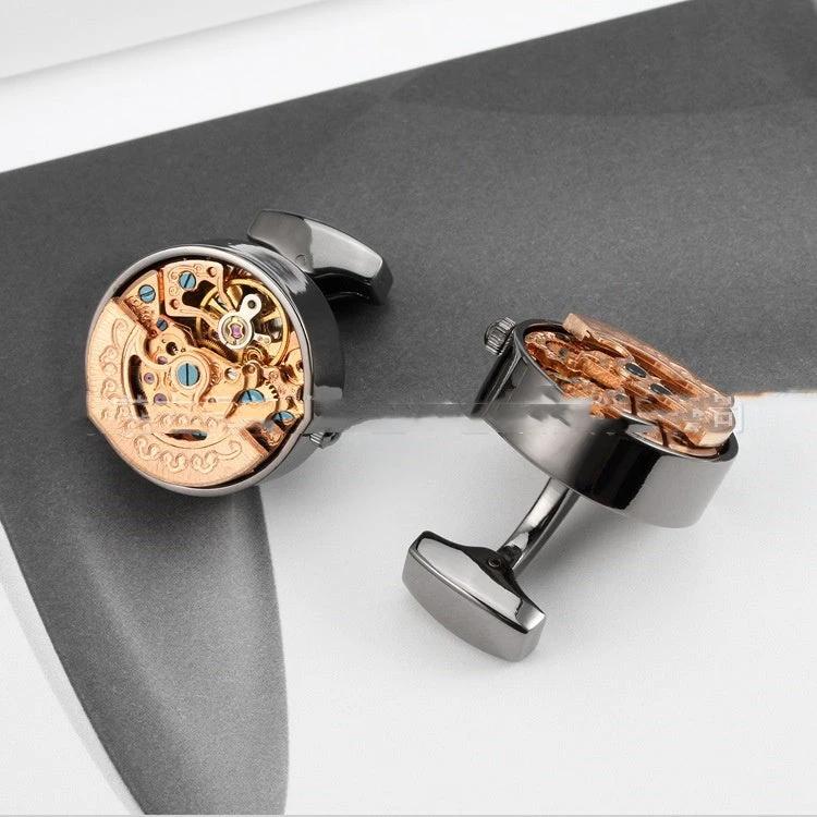 Men's High-end Movement Shirt Cufflinks by GJG Denim