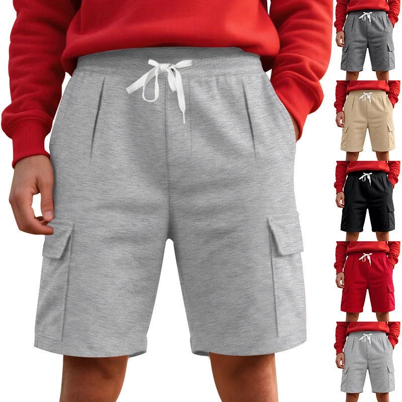 Men's Summer Sports Breathable And Loose Tooling Multi-pocket by GJG Denim