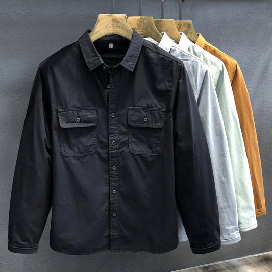 Casual All-matching And Handsome Trendy Brand Shirt by GJG Denim