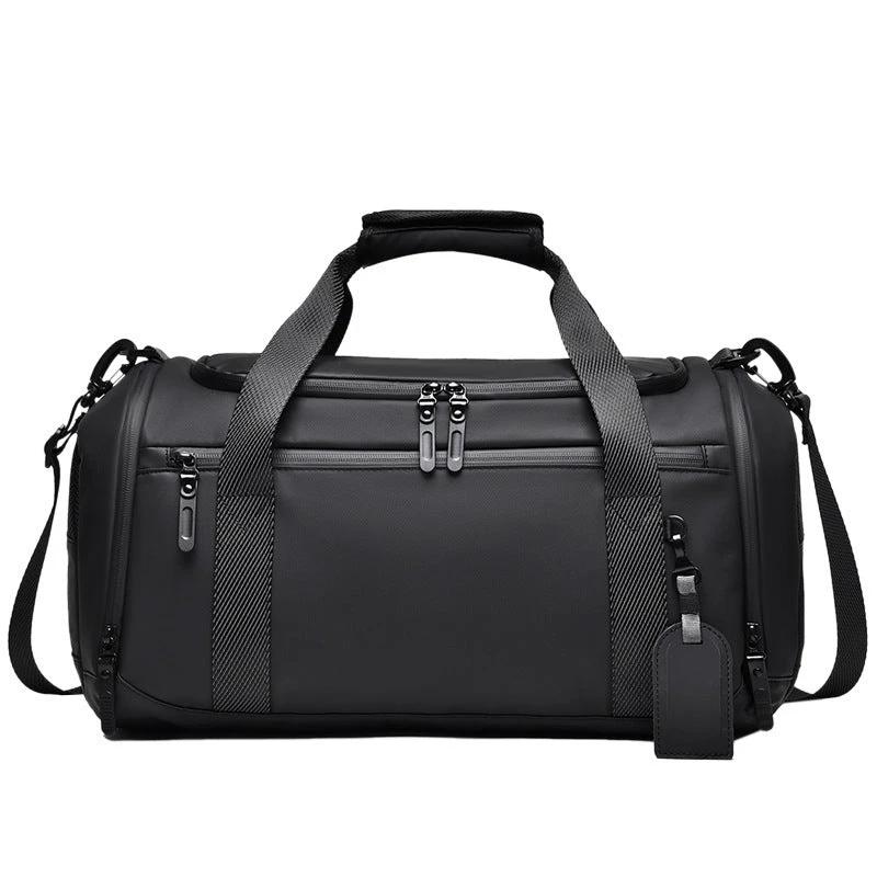 Dry Wet Separation Shoe Warehouse Large Capacity Travel Luggage Bag by GJG Denim