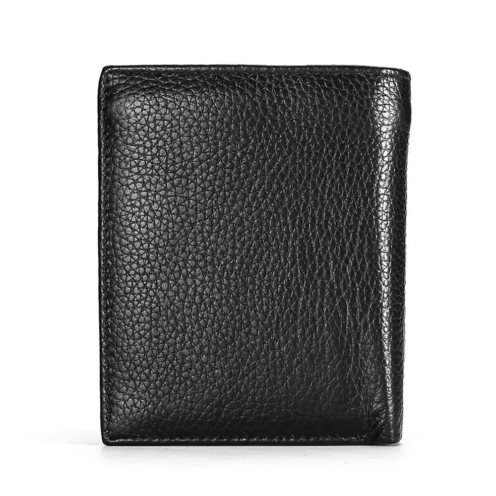 Leather Retro Multi-style Horizontal And Vertical Wallet For Men by GJG Denim