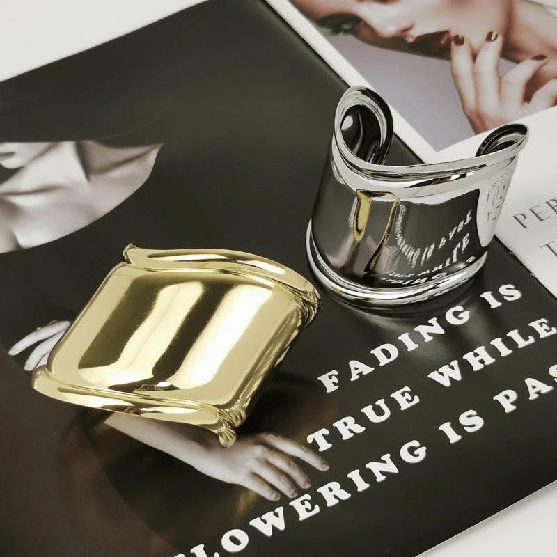 Male And Female Personality Geometric Metal Glossy Surface Jewelry by GJG Denim