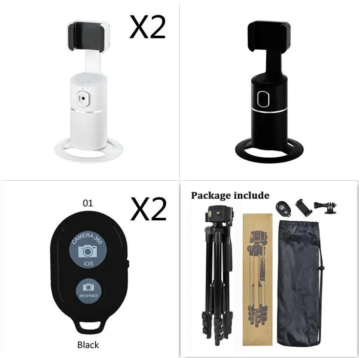 Smart Face Recognition Tracking PTZ Mobile Phone Stand Anchor Live Broadcast Stand by GJG Denim