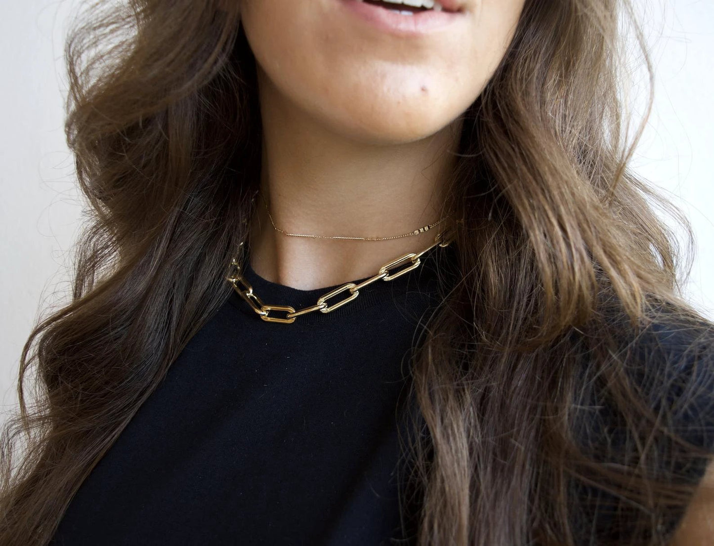 Long Chunky Link Choker by Views & Co