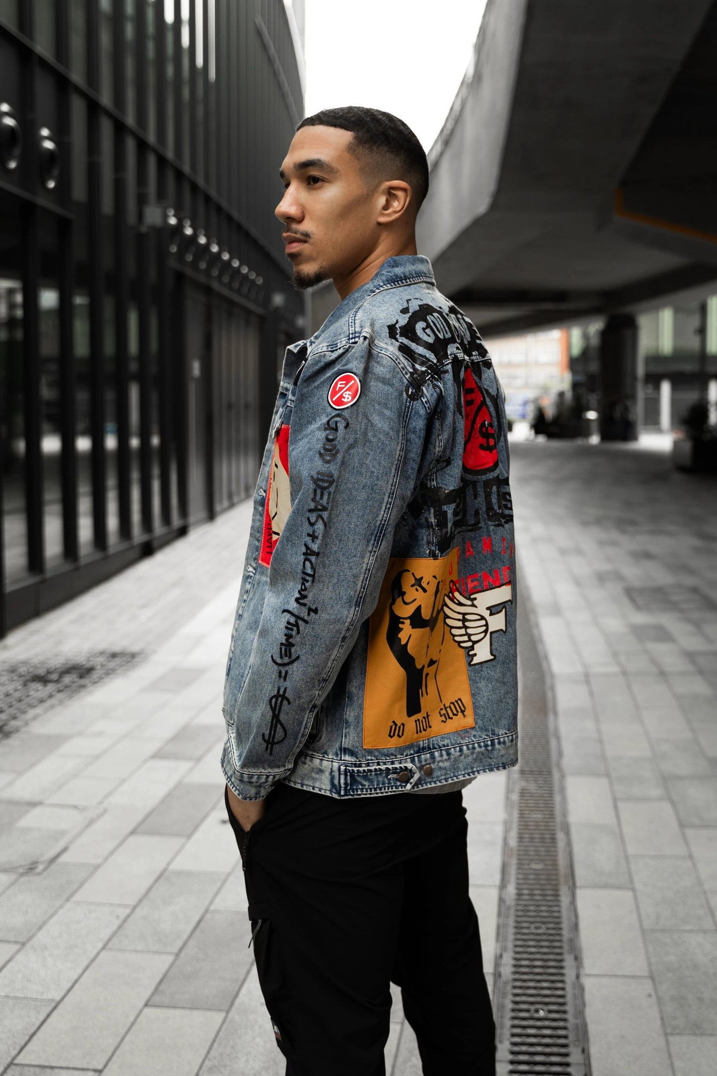 New Rich Denim Jacket (Denim) by Fly Supply Co