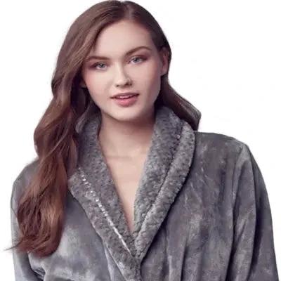 Women's Ultra Soft Plush Bathrobe by Lotus Linen