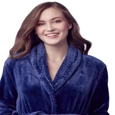 Women's Ultra Soft Plush Bathrobe by Lotus Linen