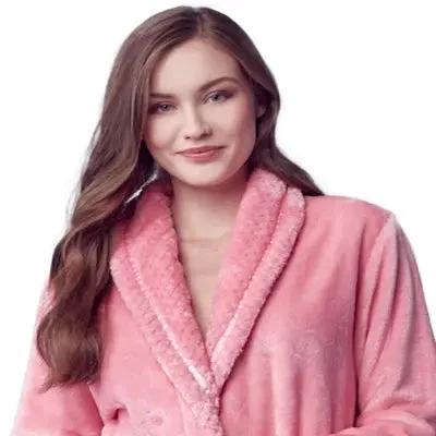 Women's Ultra Soft Plush Bathrobe by Lotus Linen
