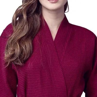 Waffle Robe Womens – Lightweight, Quick-Dry Spa Comfort by Lotus Linen