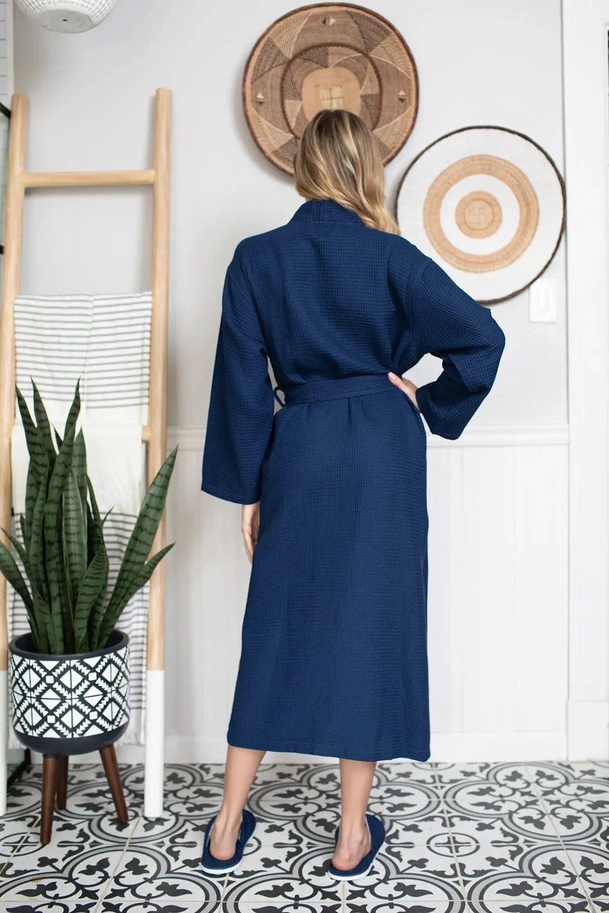 Waffle Robe Womens – Lightweight, Quick-Dry Spa Comfort by Lotus Linen
