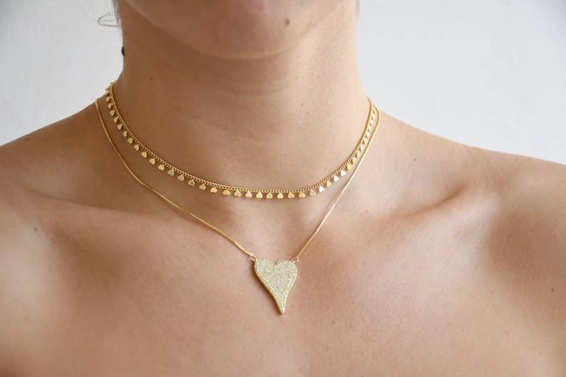 Pave Heart Set by Views & Co