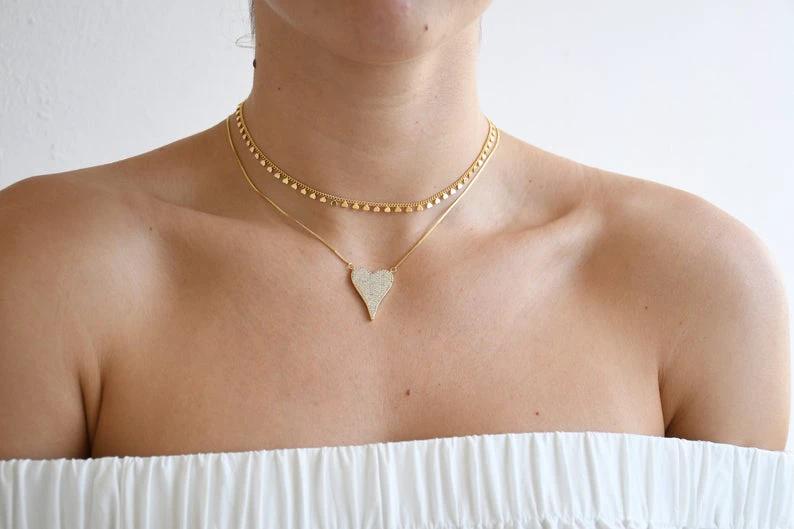 Pave Heart Set by Views & Co
