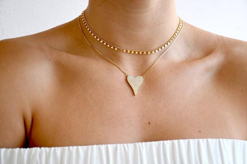 Pave Heart Set by Views & Co