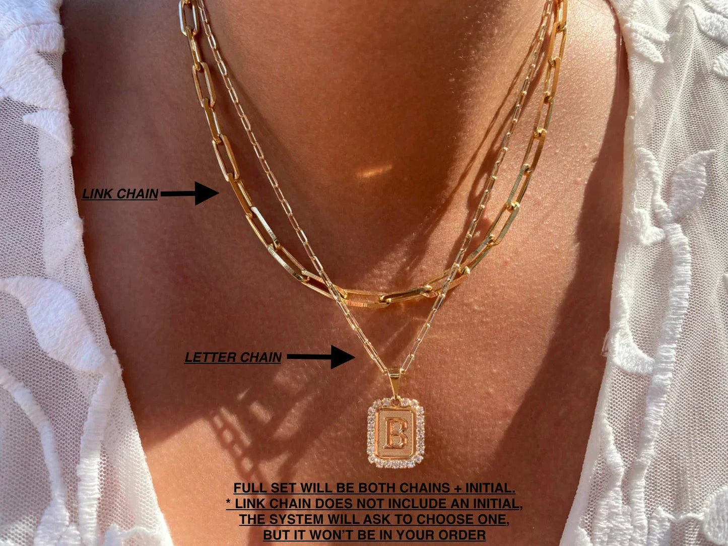 Initial Card Necklace by Views & Co