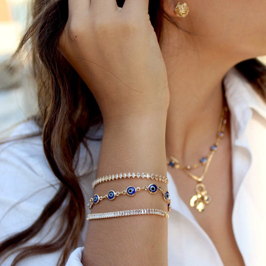 Evil Eye CZ Bracelets by Views & Co