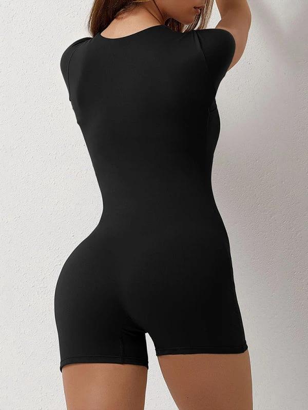 Women's Yoga Jumpsuit Shorts - High Stretch Athletic Wear by Lady Ros