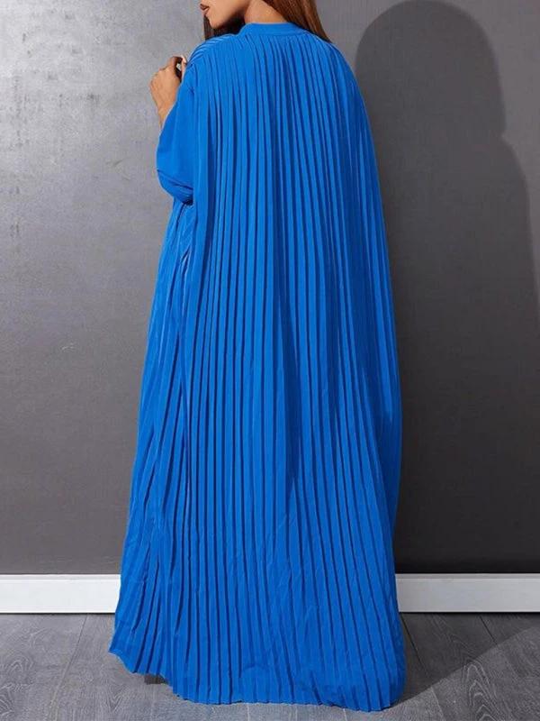 Plus size women's new fashion loose casual pleated dress by Lady Ros