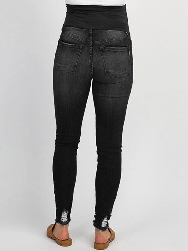 Maternity Jeans - High Waist Belly Support Casual Pants by Lady Ros